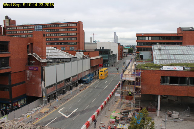 photo of the demolition at Manchester Business School